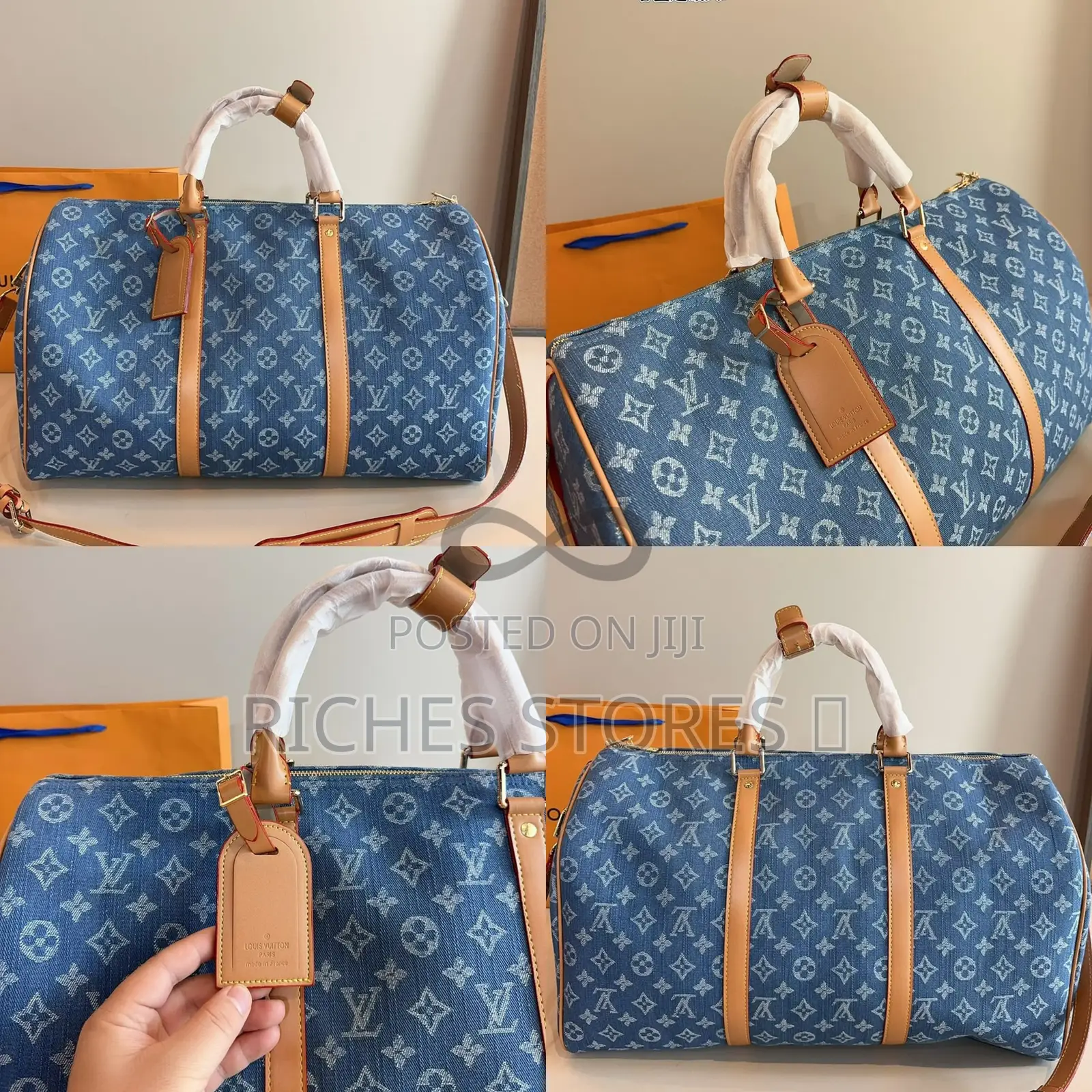 Louis Vuitton Denim Duffle Bag