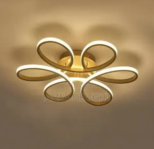 Modern Flower-Shaped LED Ceiling Light.