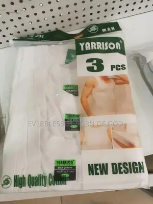 Yarrison High-Quality Men's Cotton Undershirts (3 Pack)_ Brand New