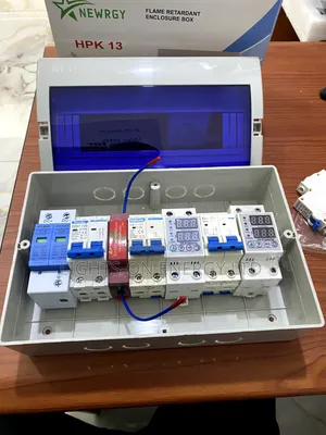Solar Surge SPD, Circuit Breaker, Voltage Regulator, Fire Extinguisher