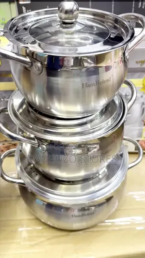 Large Stainless Steel Pot Set