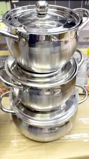 Large Stainless Steel Pot Set