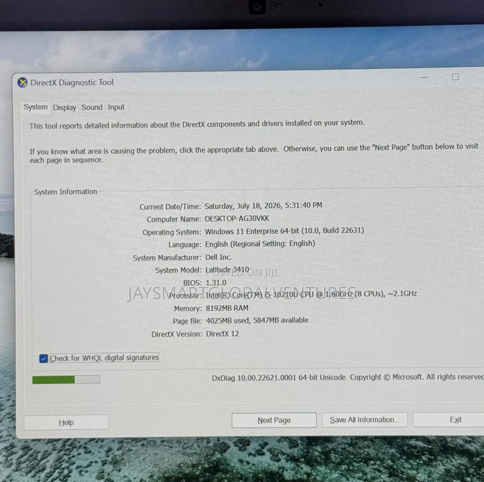 Laptop Dell Latitude 3410 8GB Intel Core i5 SSD 256GB