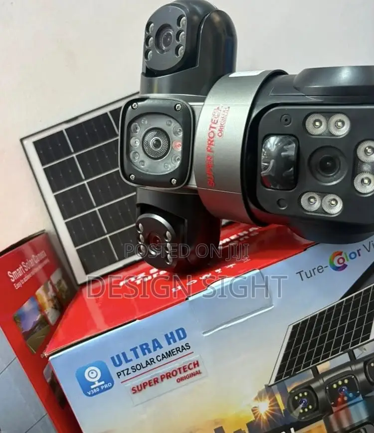 3 Lens 4G Solar CCTV Camera – Wireless PTZ Security Camera With Night