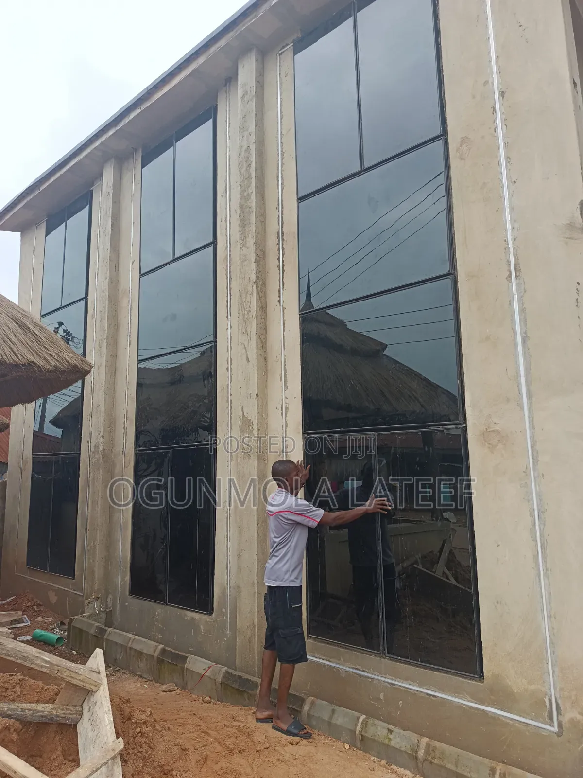 Aluminum Frameless Fixing and Open Window