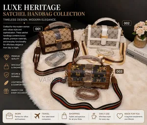 Luxe Heritage Satchel Shoulder Crossbody Handbag