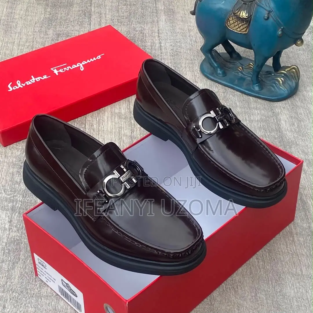 Ferragamo Quality Leather Men Shoe
