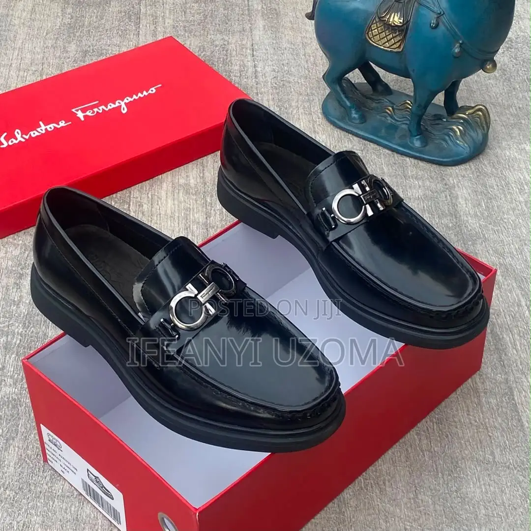 Ferragamo Quality Leather Men Shoe