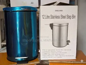 12 Litres Stainless Steel Step Bin /Pedal Bin