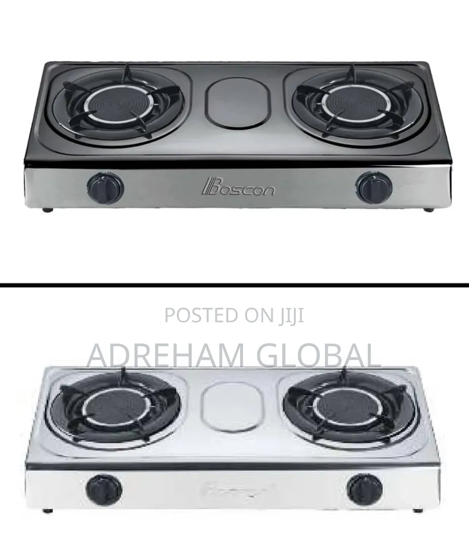 Boscon 2 Burner Glass Top Infrared Gas Cooker