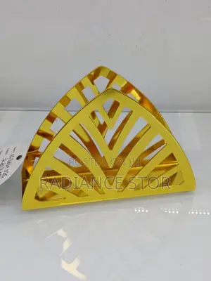 Stainless Steel Gold Serviette Holder