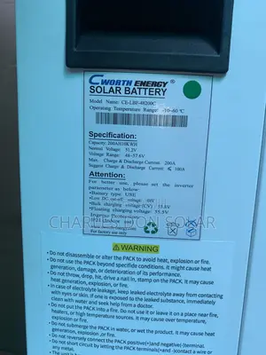 10kwh 48v Cworth Lithium Battery
