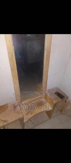 5-Set Chairs, Standing Mirror Raw Planks