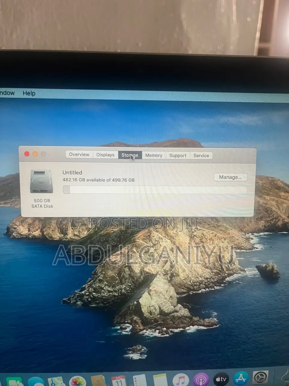 Laptop Apple MacBook 4GB Intel Core 5 SSD 500GB