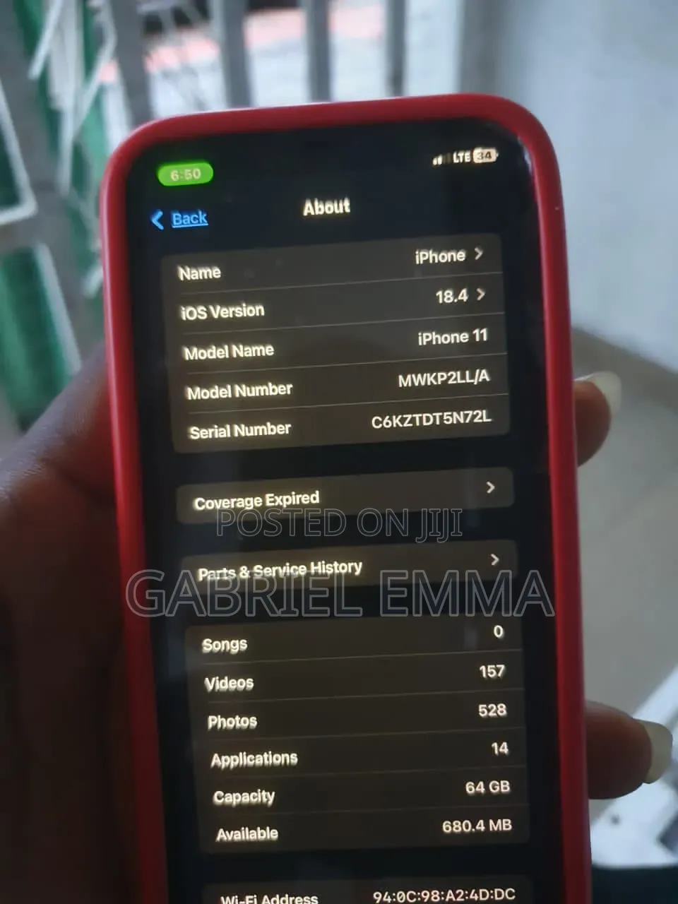 Apple iPhone 11 64 GB Red