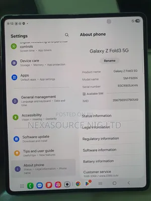 Samsung Galaxy Z Fold 3 512 GB Silver