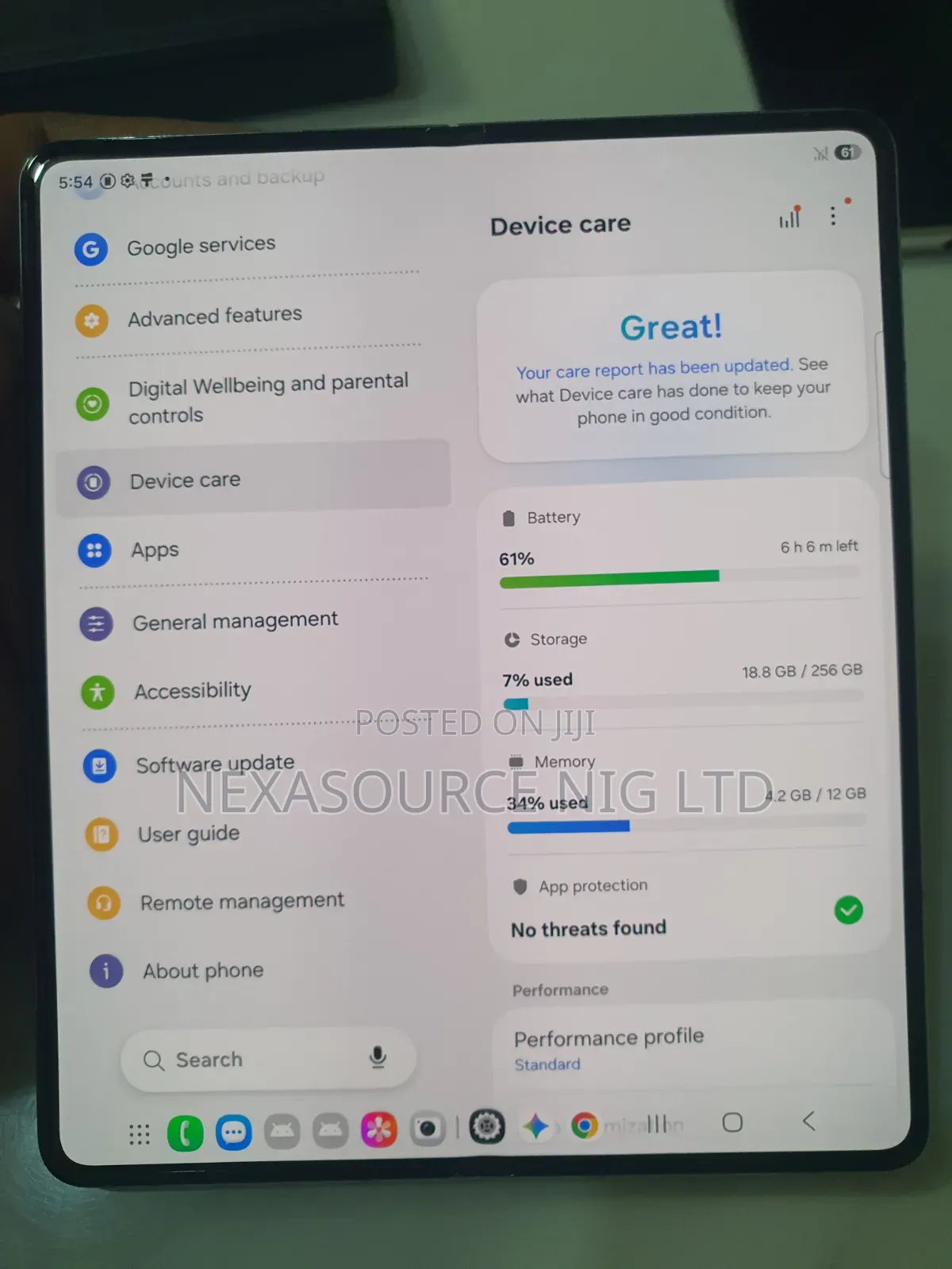 Samsung Galaxy Z Fold 5 256 GB Blue