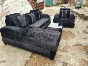 Quality Lshap Sofa Center Table With Single Seater