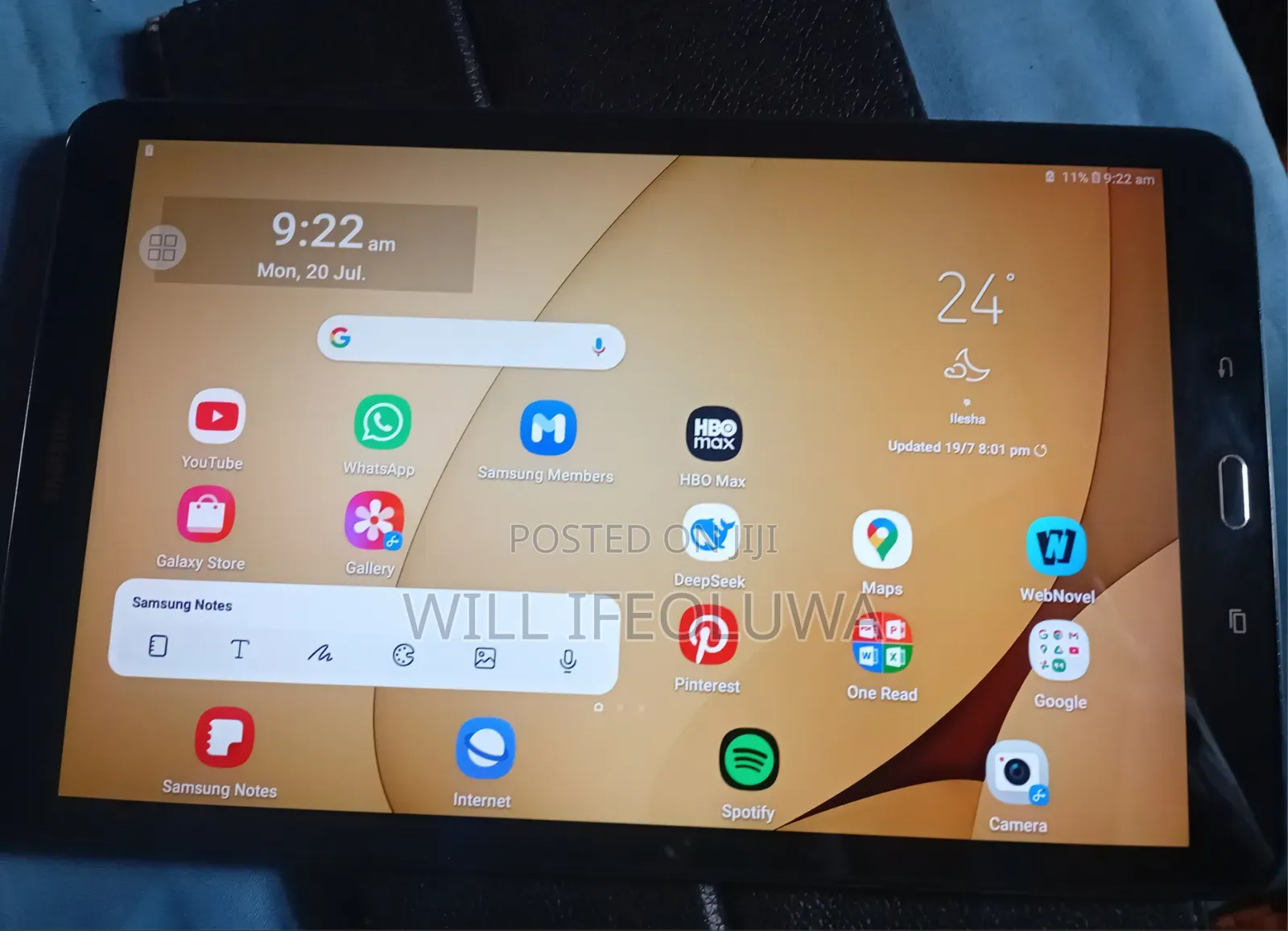 Samsung Galaxy Tab A 10.1 (2016) 32 GB Black