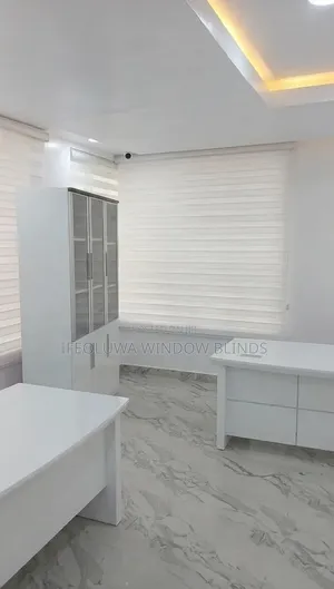 White Day and Night Window Blinds