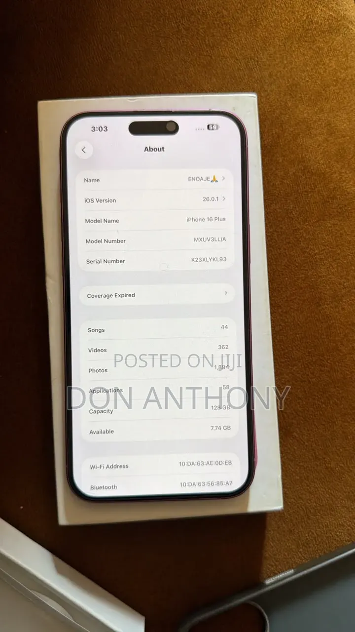 Apple iPhone 16 Plus 128 GB Pink