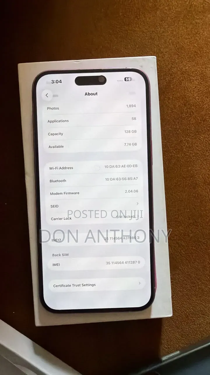 Apple iPhone 16 Plus 128 GB Pink