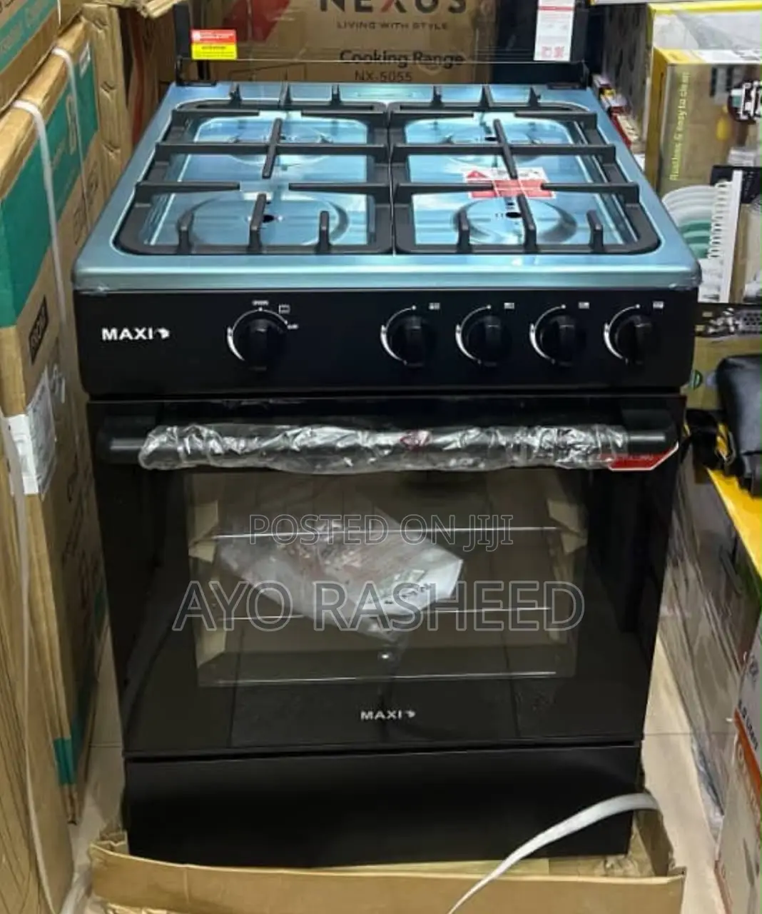 Burner Gas Cooker Black MAXI