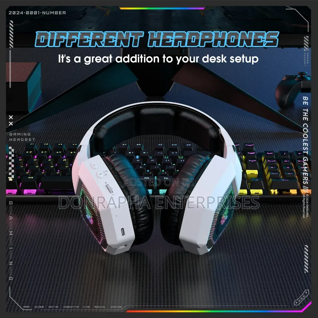 Original Onikuma GT806 Wireless Gaming Headset – Bluetooth, 2.4G