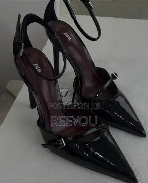 Zara Pointed Toe Ankle Strap Heels