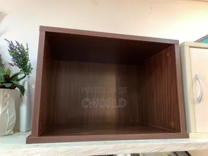 Walnut Open Storage Cube