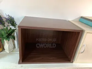 Walnut Open Storage Cube