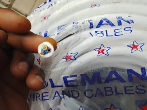 Original Coleman 2.5mm 3core Electrical Cable/Wire White Body