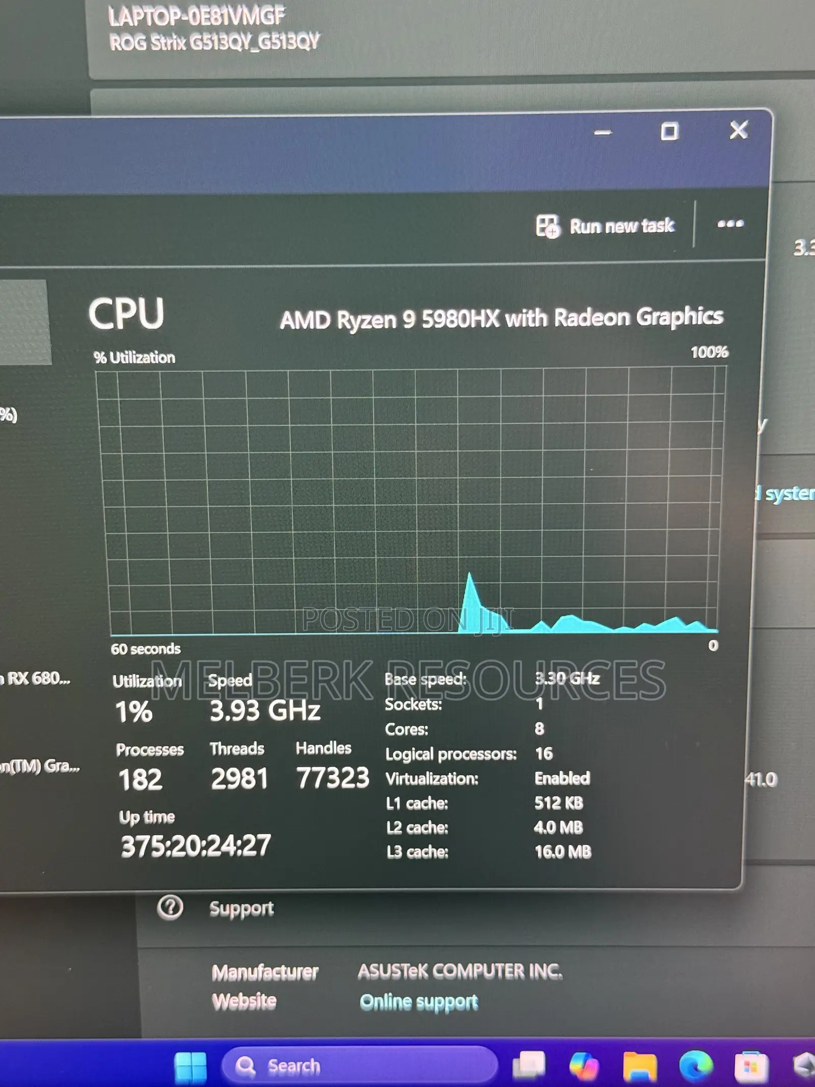 Laptop Asus ROG Strix G15 32GB AMD SSD 1T