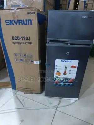 Skyrun 105L Refrigerator – Durable Double Door Cooling System