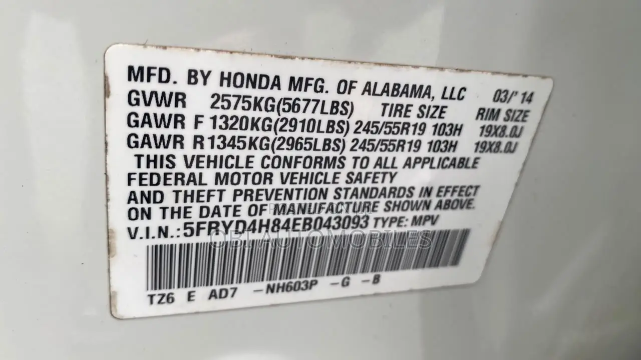 Acura MDX 2014 White