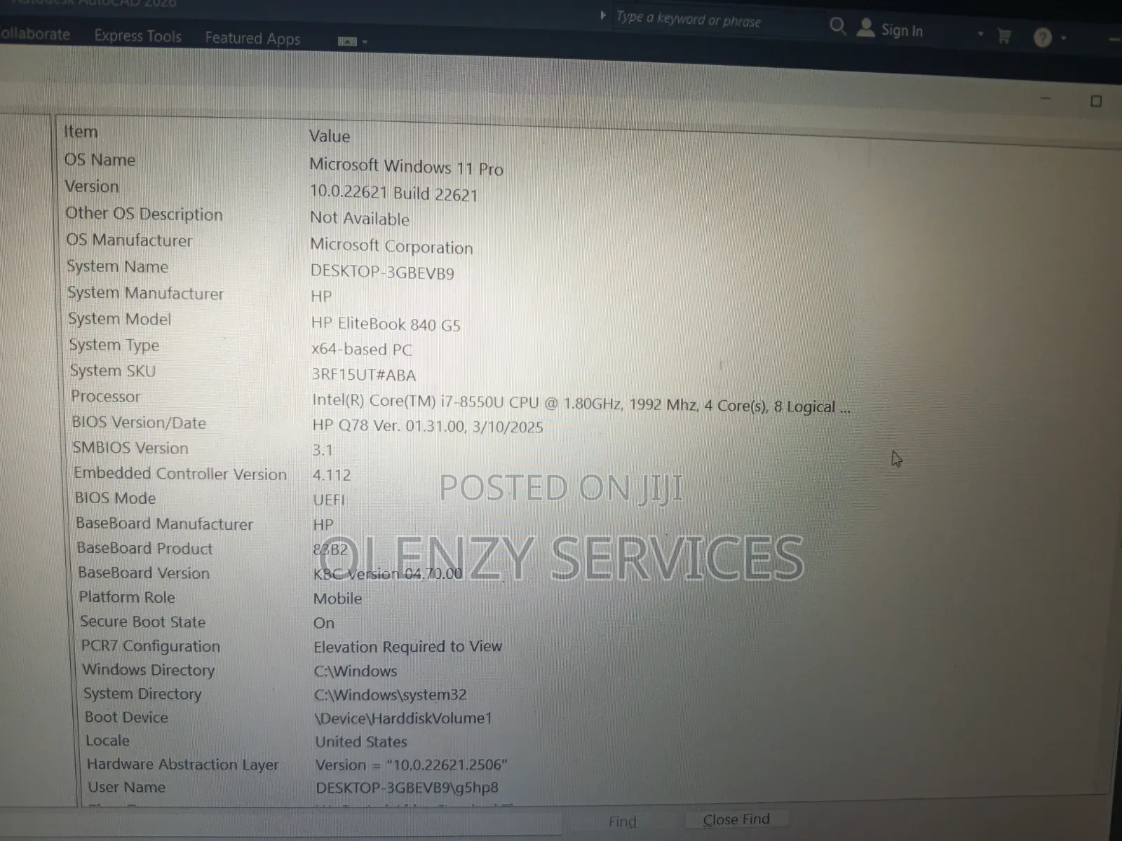Laptop HP EliteBook 840 G5 16GB Intel Core i7 SSD 512GB
