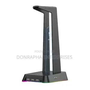ONIKUMA ST-2 RGB Gaming Headset Stand With 3 USB Hub 3.5mm