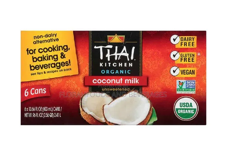 Thai Kitchen Organic Unsweetened Coconut Milk 6 Cans.
