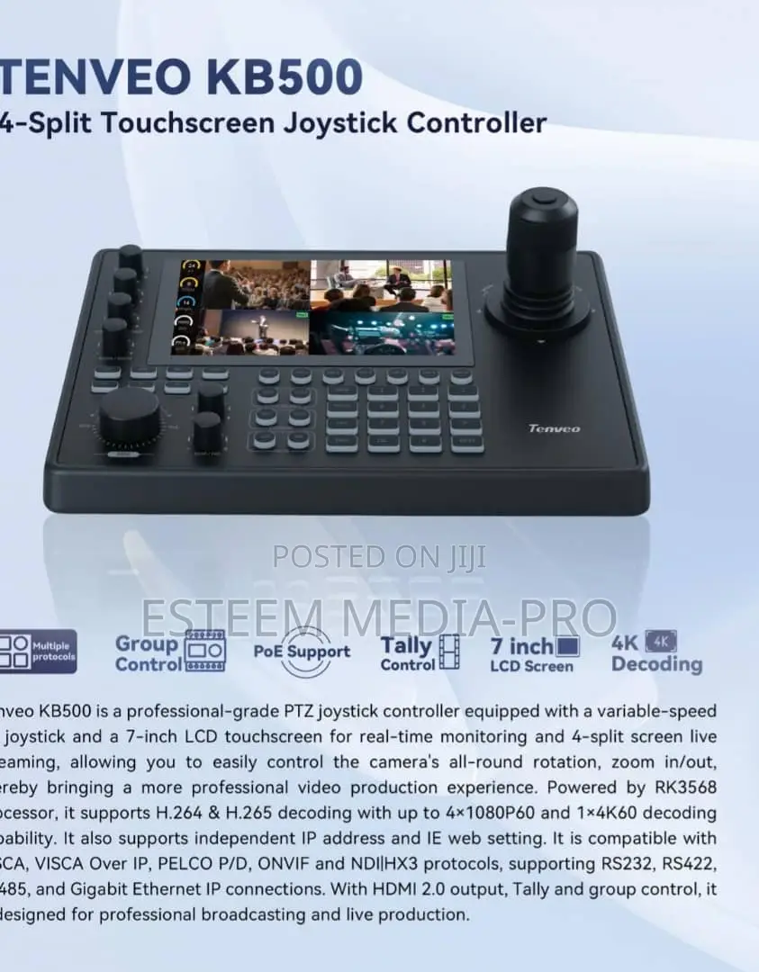 Tenveo (Tevo-Kb500) Ndi|Hx Camera Joystick Controller