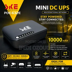 Ske Mini Dc Ups Power Bank for Router 10,000mah