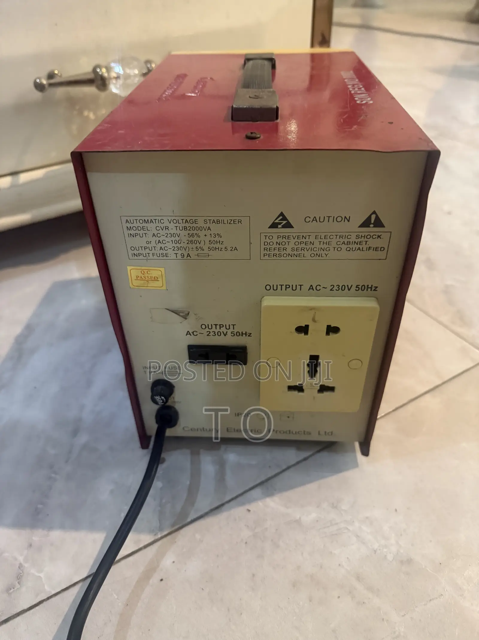 2KVA 2000VA Century Stabilizer