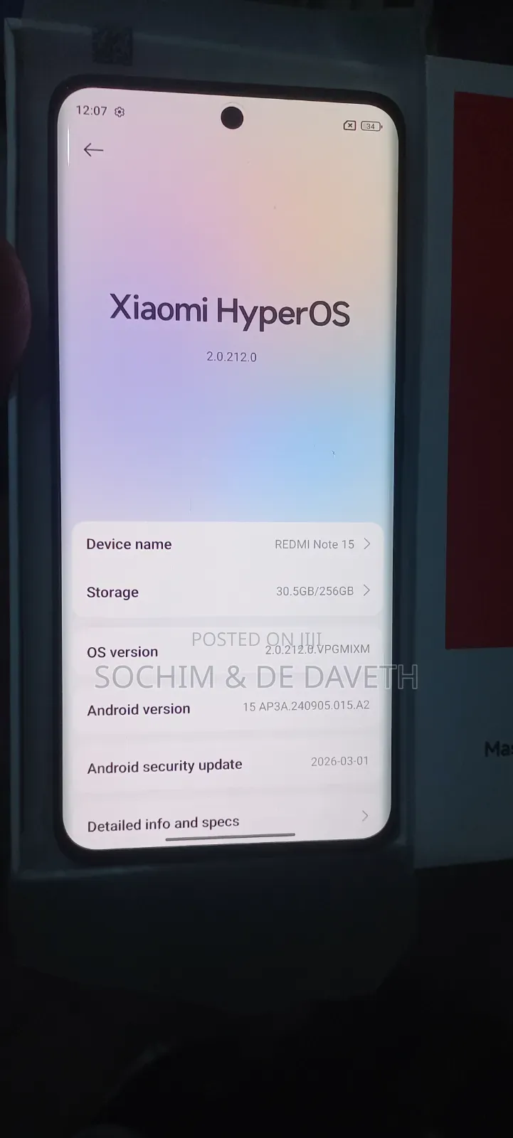 Xiaomi Redmi Note 15 256 GB