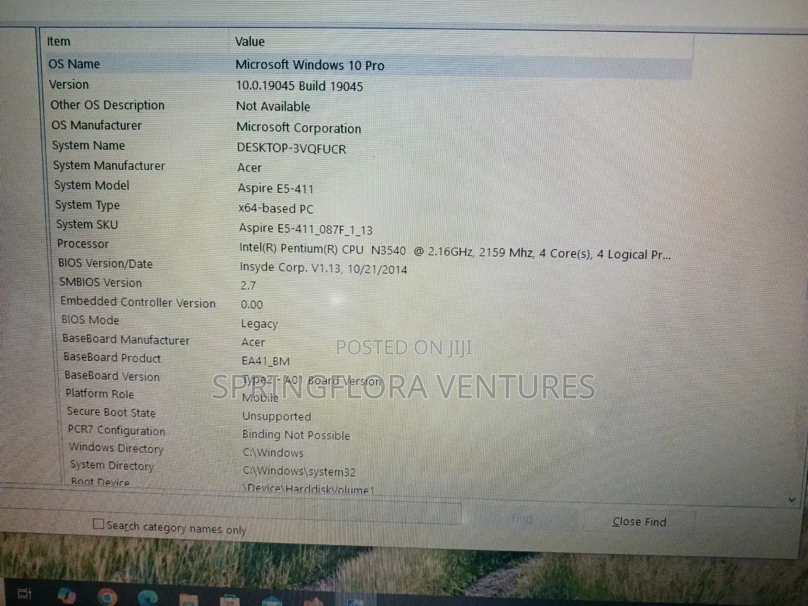 Laptop Acer Aspire E5-411 4GB SSD 500GB