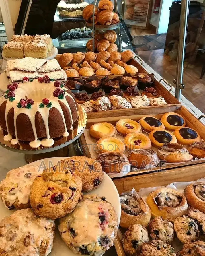 Cakes , Doughnuts , Fries , Small Chops , Samosa , Meat Pie , Bread