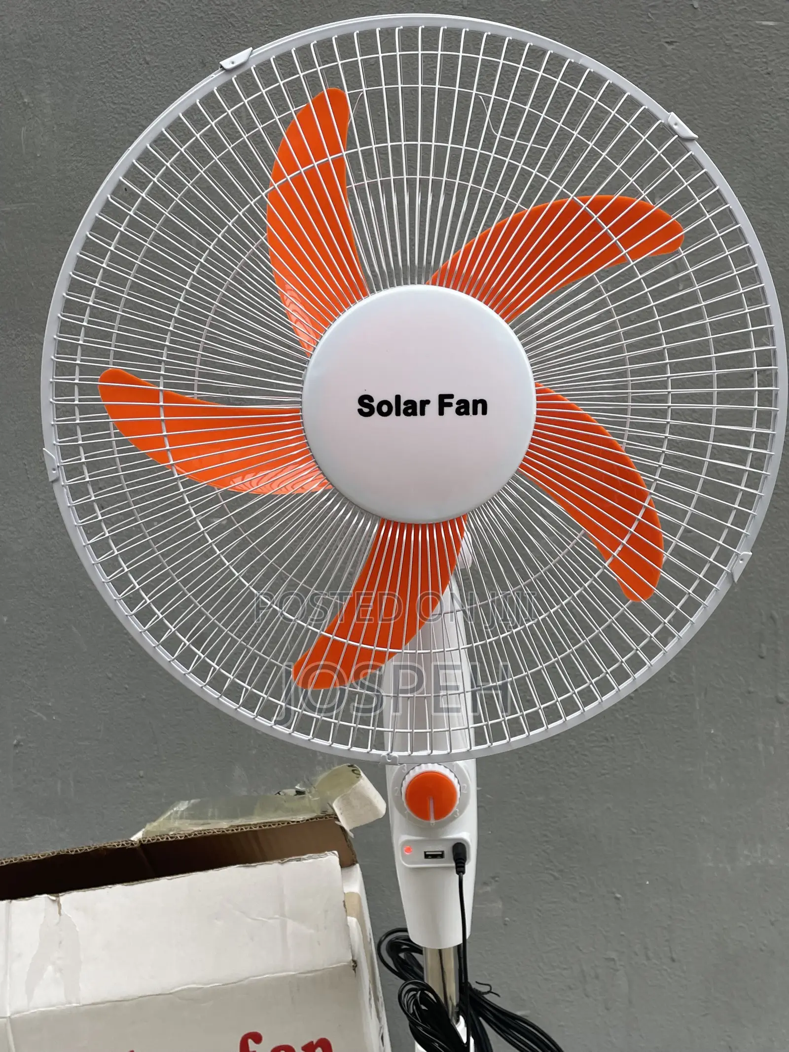 Rechargeable Solar Fan