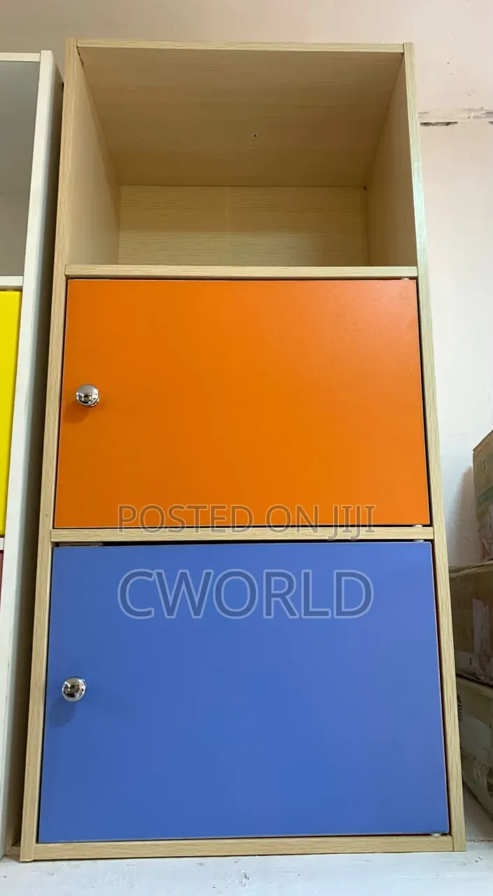 Colorful 3-Tier Storage Cabinet - Imported