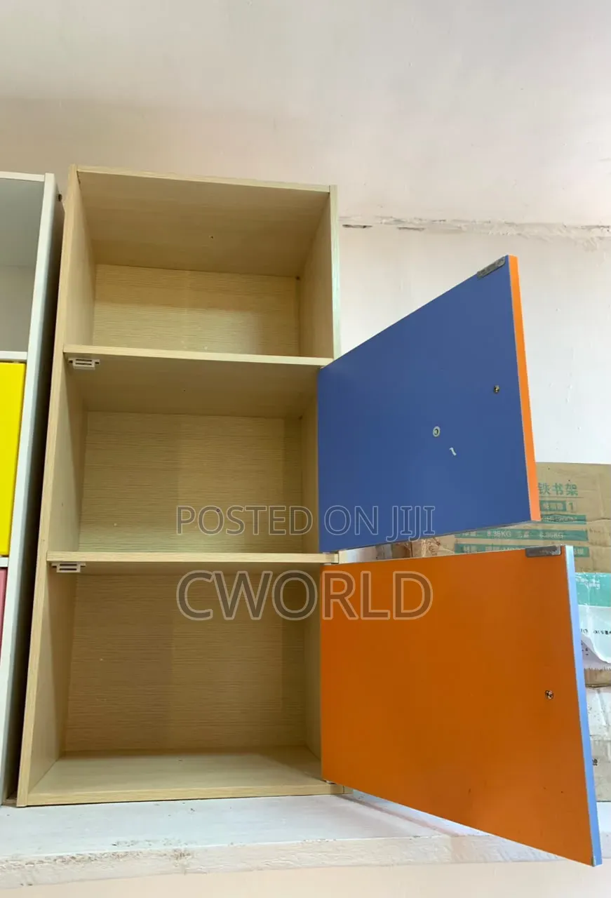 Colorful 3-Tier Storage Cabinet - Imported