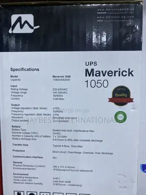 Mercury 1050VA Maverick UPS