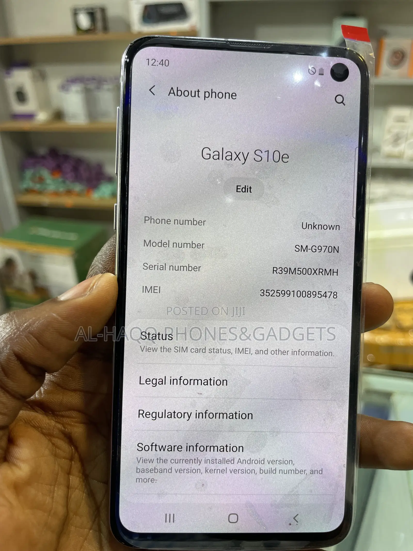 Samsung Galaxy S10e 128 GB White