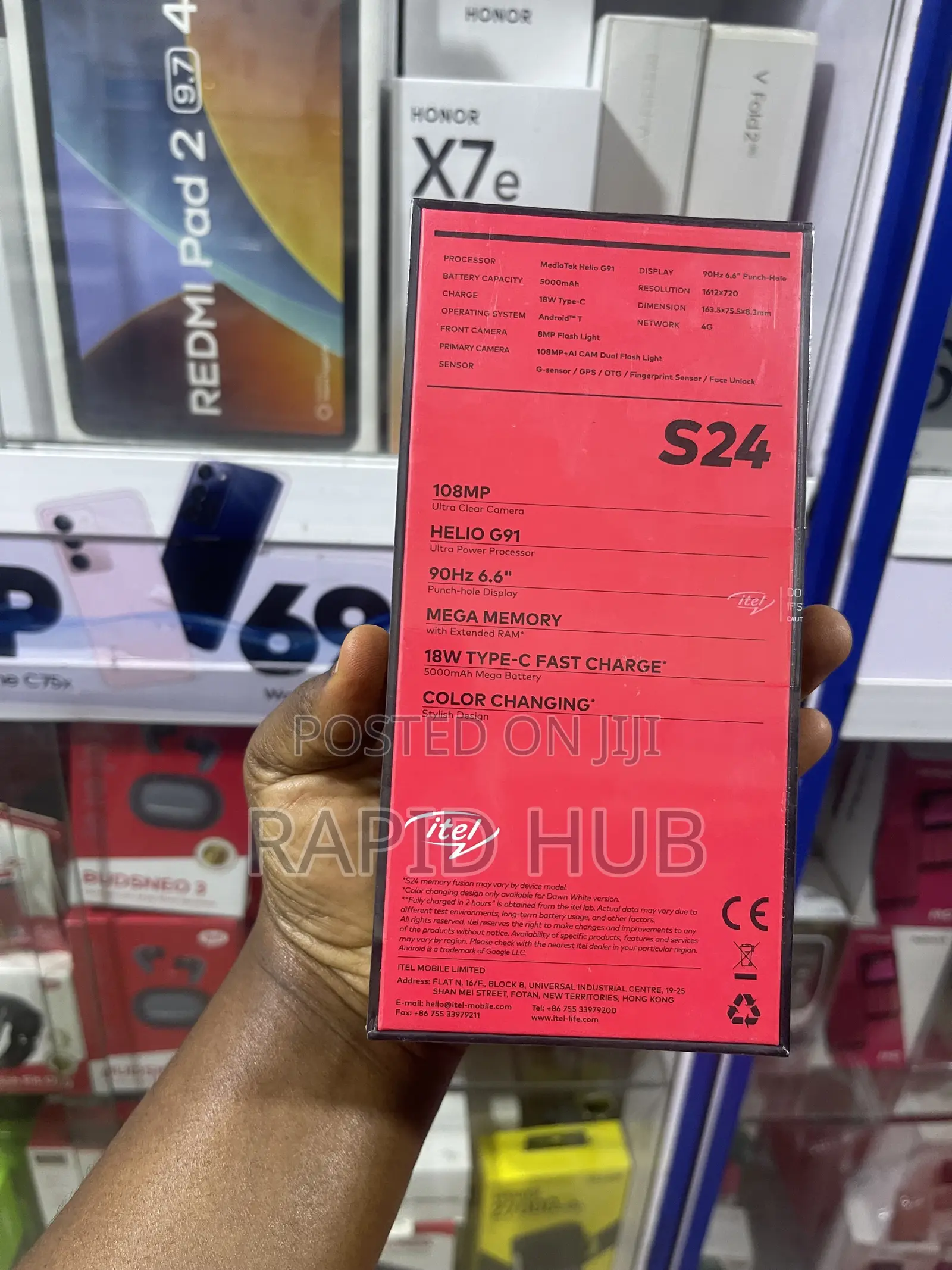 New Itel S24 256 GB Black